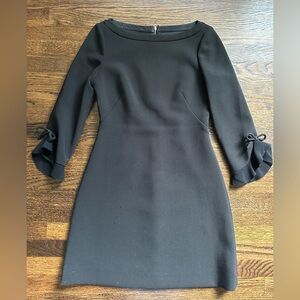 Kate Spade 3/4 wide neck black a-line dress size 6